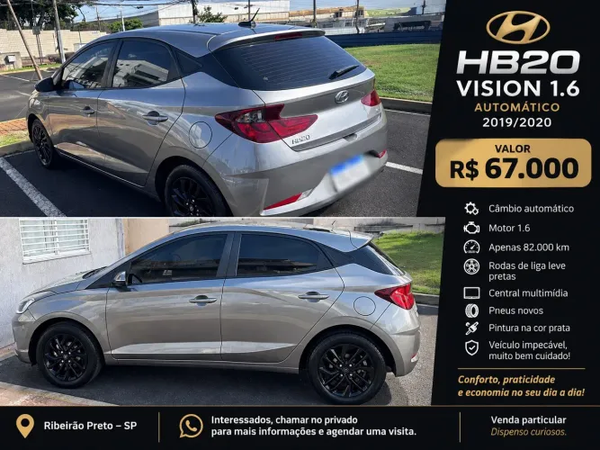 Hyundai HB20 Vision 1.6 Flex 16V AUT 2020