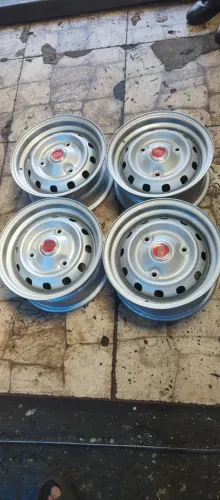 Jogo Rodas Ferro Aro 14 Ford Corcel Belina Del Rey Originais Prata