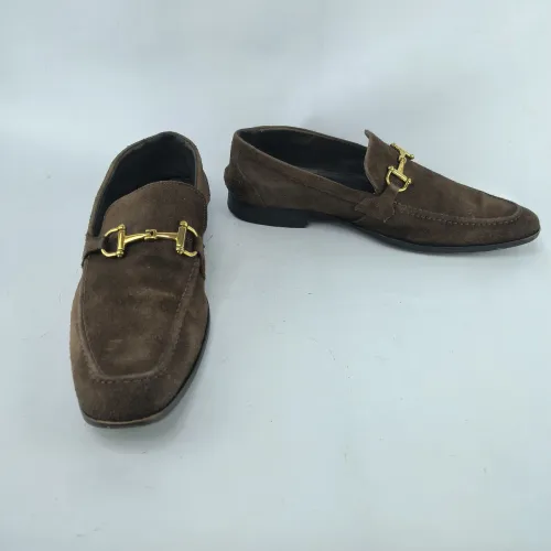 Sapato grife Salvadore Ferragamo 42 marrom estilo mocassim