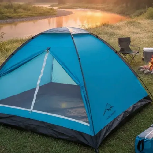 Barraca De Acampamento Portátil Para 3 A 4 Pessoas Barraca