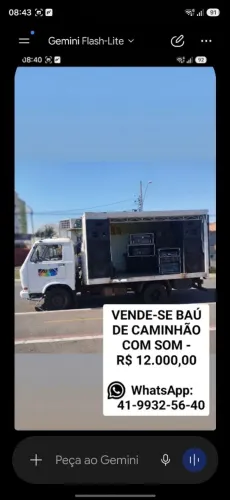 Baú com som completo p/eventos