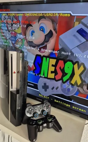 Ps3 fat com emulador de super Nintendo