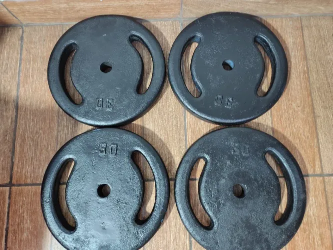 2 pares de anilhas de 30kg