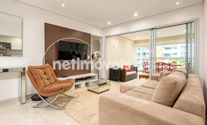 LOCAÇÃO/BROOKLIM: Apartamento decorado e mobiliado com 98m²; | 2 quartos, sendo 1 suíte |