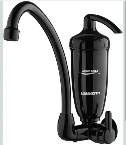 Purificador de Água com Torneira de Parede Acqua Bella Black, Lorenzetti