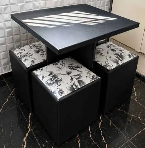 MESA COM 4 PUFFS DIRETO DA FÁBRICA 