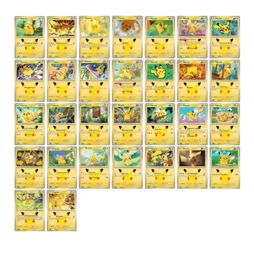 Coleção Pikachu 30 Anos - 30 Cartas