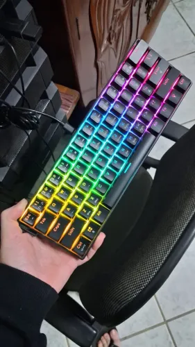 Teclado Mecânico Gamer Ajazz NK16 RGB Compacto 60%