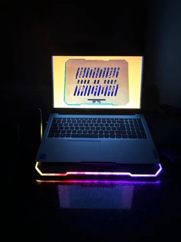 Suporte Cooler RGB p/ Notebook ? Vários Ventiladores + Controle + 2 USB + Suporte p/ Celul