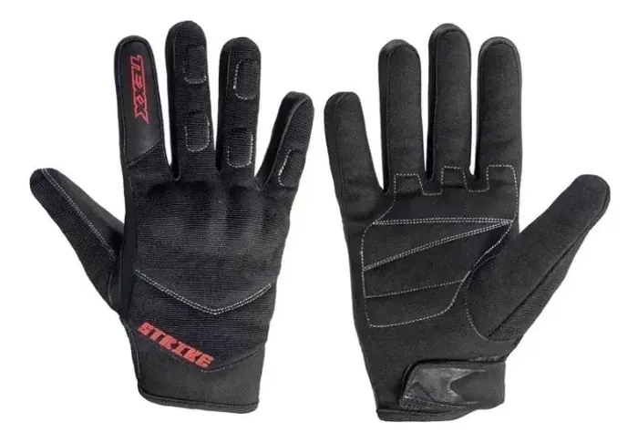 Luva Texx New Strike Motoqueiro Proteção Motociclista Pret Cor Preto
