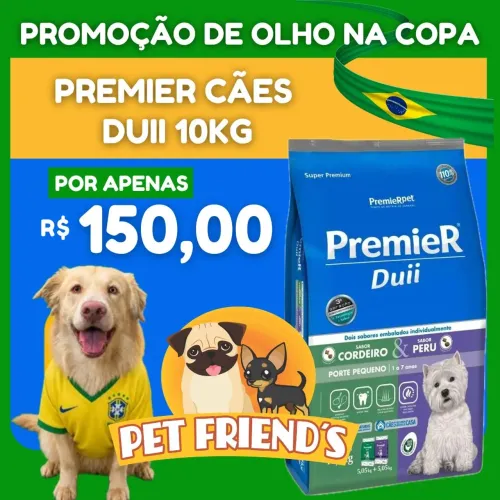 Ração premier 10 k ambientes internos mega oferta