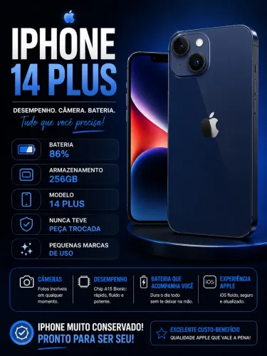 iPhone 14 PLUS 256GB - SEMINOVO