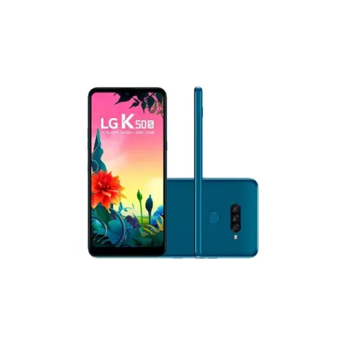 Smartphone LG K50S - Azul - 32GB - RAM 3GB - Octa Core - 4G - 13MP - Tela 6.5" - Android 9