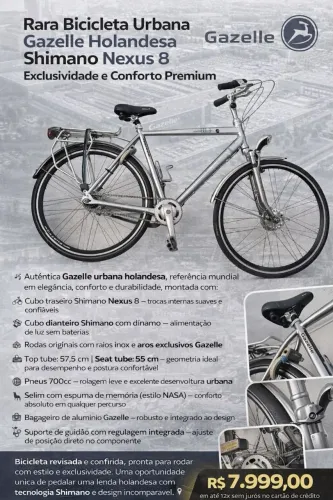 GAZELLE SHIMANO NEXUS 8 URBANA
