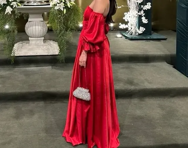 Vestido Longo Vermelho Festa