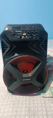 Caixa de som mondial bluetooth funcionando perfeitamente