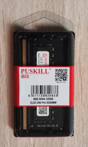 Memória Puskill 8Gb DDR4 3200 SoDIMM para Notebook !