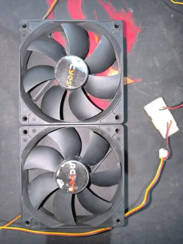 2 Ventoinhas / Cooler Fan 120mm PCYES para PC Desktop