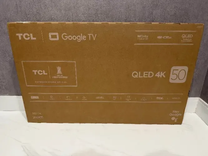 Smart TV TCL 50 QLED 4K UHD 50P7K Google TV DLG 120Hz Gamer Dolby Atmos AiPQ