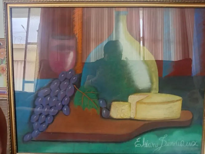 Vende-se quadro pintado a mao de giz pastel seco!
