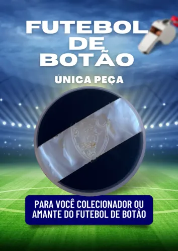 Botão Galalite Vasco da Gama RJ - Década 80