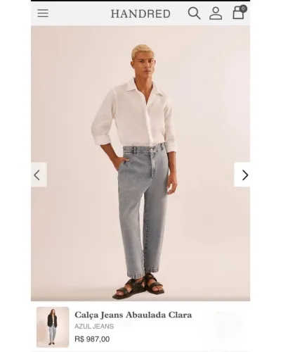 Calça jeans da marca HANDRED