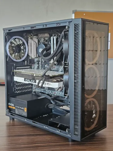Pc Gamer Rtx2060 super, ryzen 7, 16gb ram, nvme 1 tb, 600w, b450m + periféricos 