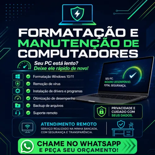 Formatação e Manutenção de PC | Windows 10/11 + Otimização