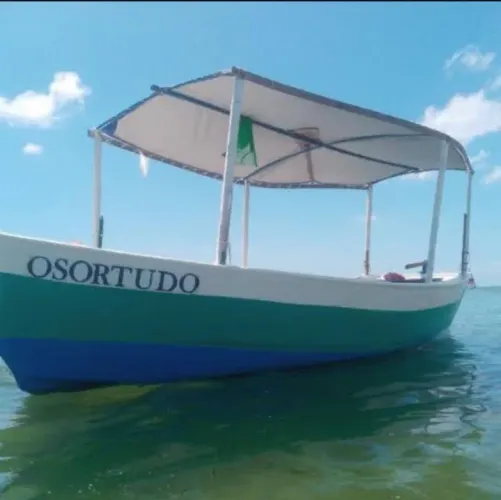 Barco de madeira fibrado