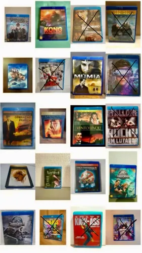 Lote 12 filmes em Blu-ray Originais em Estado de novo - Lista na descrição