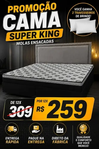 CAMA KING MOLAS ENSACADAS