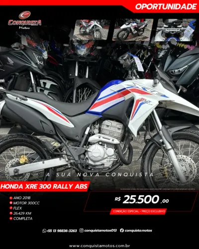 Xre 300 Rally ABS 2018 | Apenas 26.000Km (COM GARANTIA)