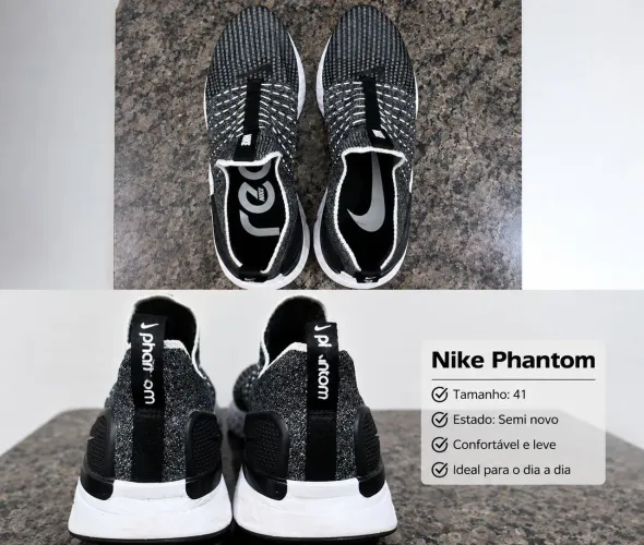 Nike React Phantom Run Flyknit 2, tênis de corrida Nike semi novo em excelentes condições