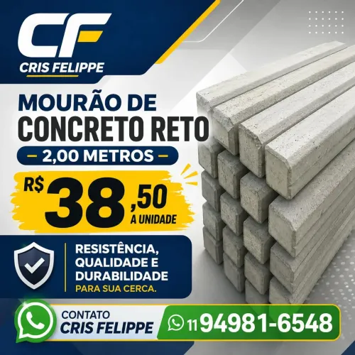 Mourões de concreto