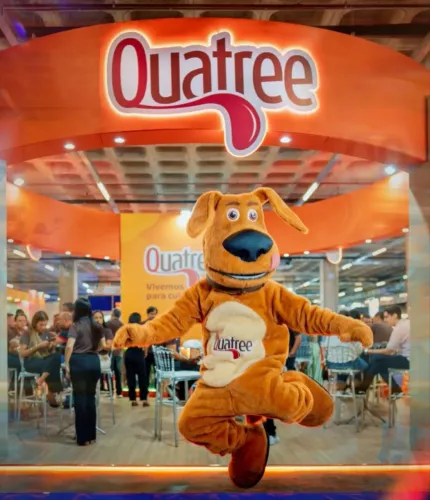 Mascote empresarial, personagem vivo personalizado