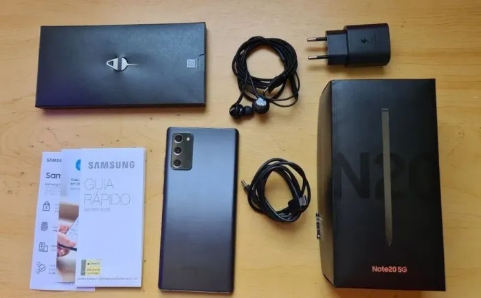 Sansung note 20, 260G caixa nota e acessórios, PASSO CARTÃO PEGO TROCA
