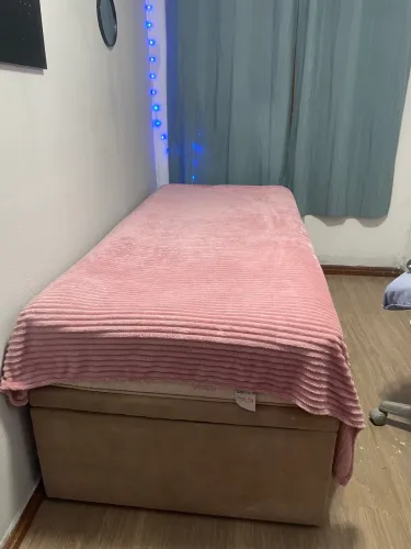 Cama solteiro baú 