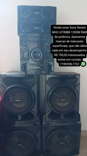 Sony Genezi MHC-GTR888 1200W RMS de potência