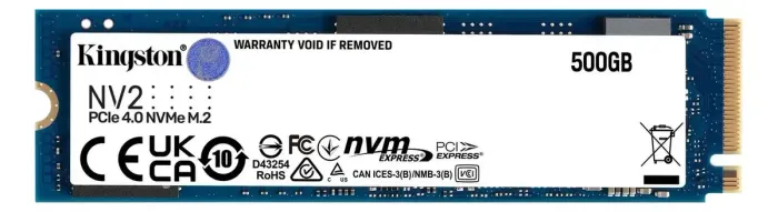 SSD M.2 Kingston Nv2 500gb / Nvme Pcie Gen4 - (snv2s/500g)