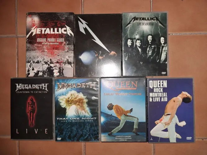 Cds e dvds de rock e metal