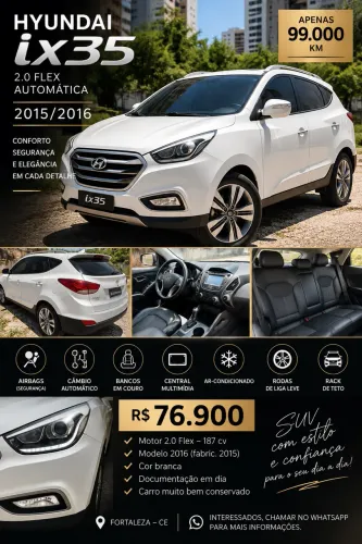 Hyundai IX35 GLS 2.0 16V 2WD Flex Aut. 2016