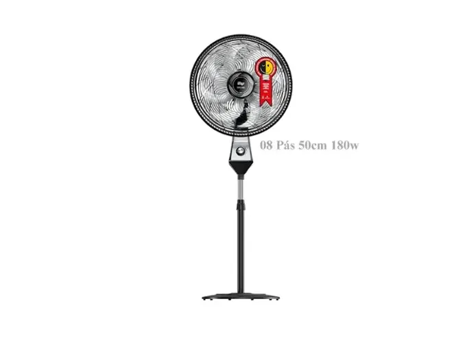 Ventilador de Coluna FLOW TURBO WAP, Silencioso e Econômica, 03 Velocidades, 08 Pás 180w