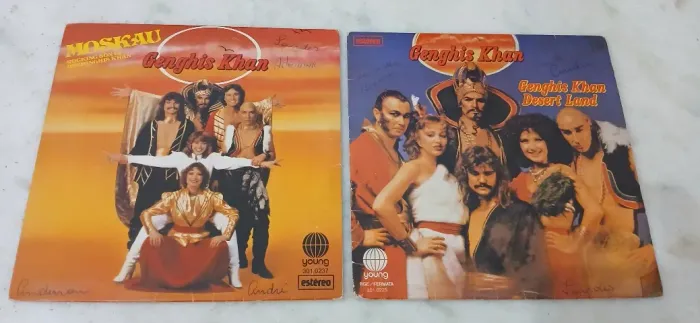 Kit 2 Vinis Ep Genghis Khan Moskau Desert Land - Ano 1979-80