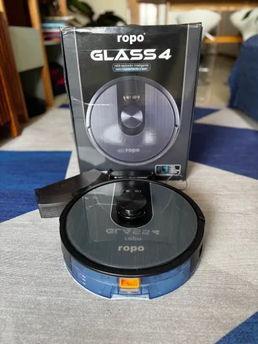 Robô Aspirador Ropo Glass 4 com Mapeamento a Laser | Pouco Uso