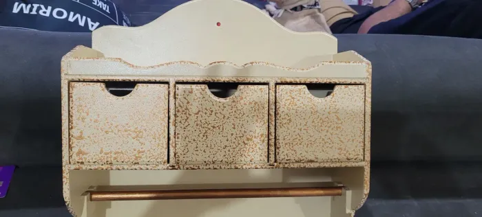 Porta temperos de cozinha e papel toalha a