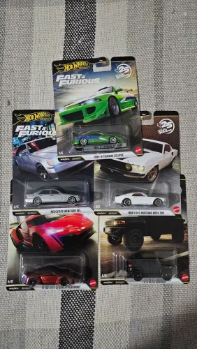 Set Completo Eclipse Brian Hot Wheels Premium Fast and Furious Velozes e Furiosos