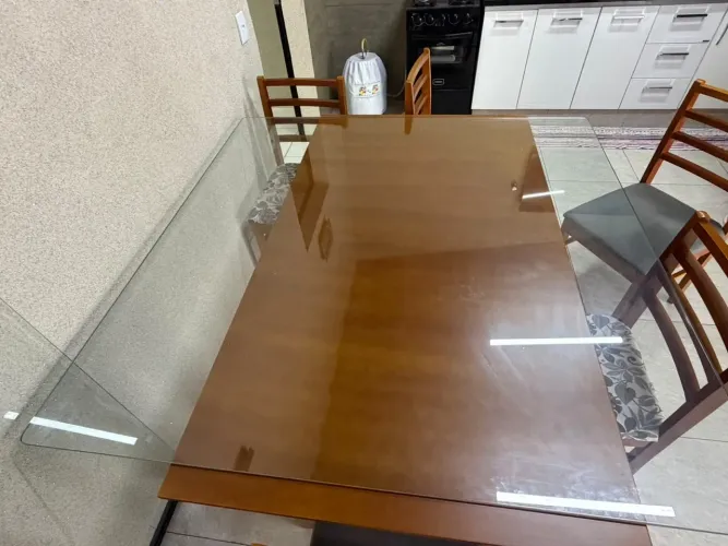 Tampo de vidro para mesa (sem base)