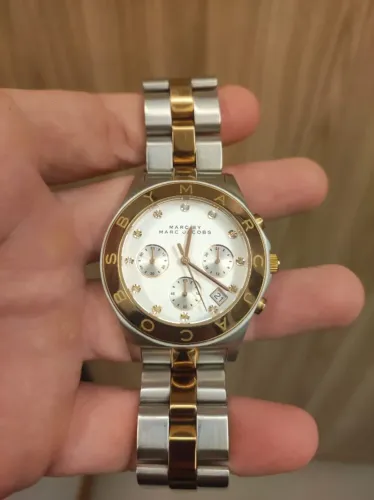 Relógio Marc By Marc Jacobs MBM3178 Cronógrafo Original 40mm em Aço - Bateria Nova