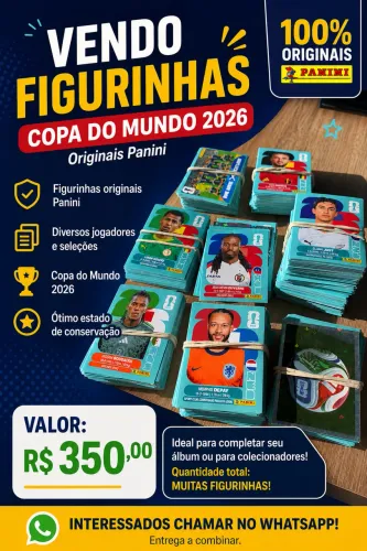 ? Lote de Figurinhas da Copa do Mundo 2026 - Panini Original - R$ 350 ?