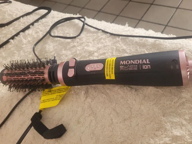 Escova 2 em 1, seca e modelo Mondial